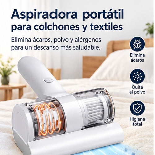 Aspiradora Portátil Colchón Anti-acaros