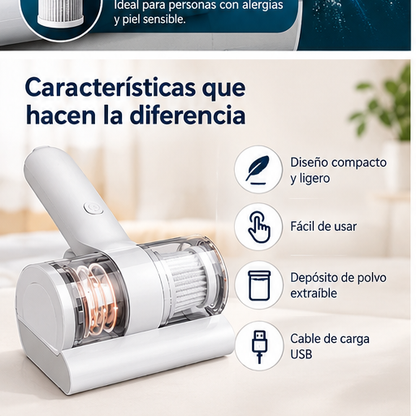 Aspiradora Portátil Colchón Anti-acaros