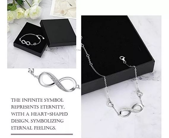 Pulsera Plata 925 Símbolo Amor Infinito
