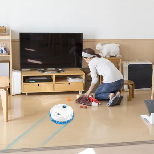 Robot Limpiador Con Mopa Recargable R