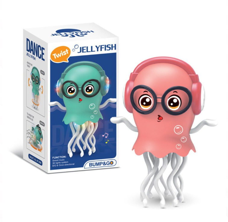 Pulpo Bailarín Interactivo con Música y Luces LED | Robot Inteligente para Niños